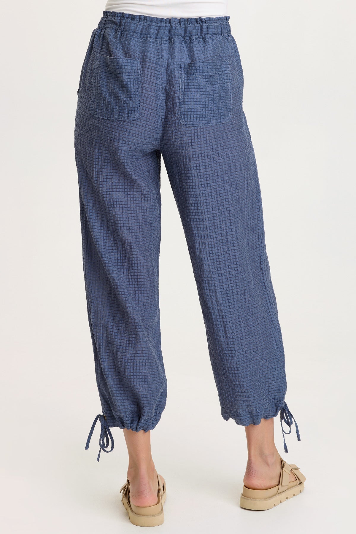 Marshall WaffleWeave Cinchable Leg Pull-On Waistband Pant
