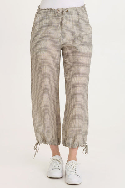 Marshall WaffleWeave Cinchable Leg Pull-On Waistband Pant