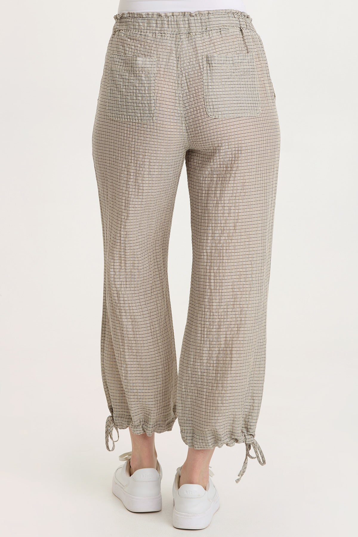 その他 Sasquatchfabrix LAYERD WAFFLE PANTS Marshall WaffleWeave Cinchable Leg Pull-On Waistband Pant