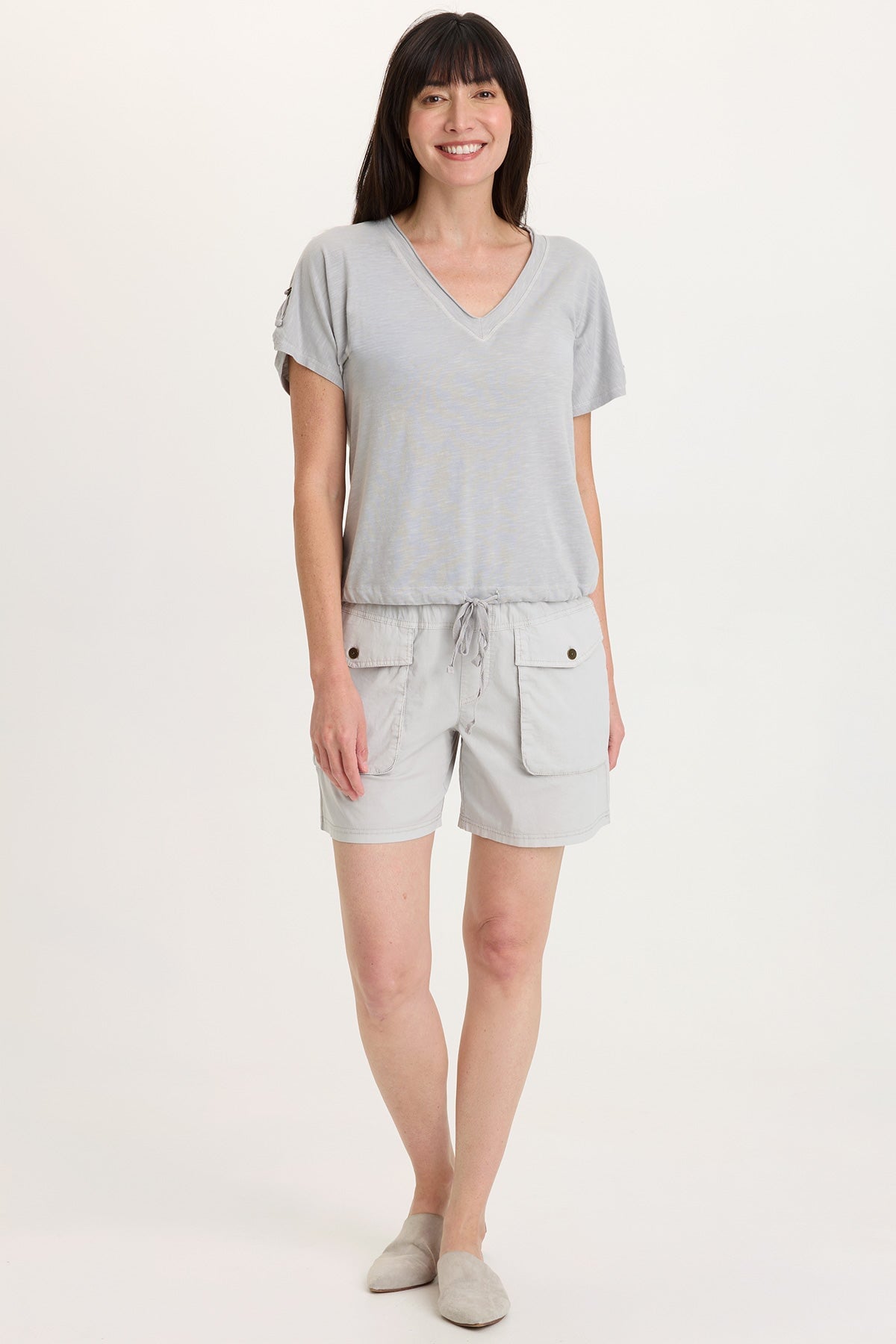 Wearables Carlo Poplin Yoked Waist Short 