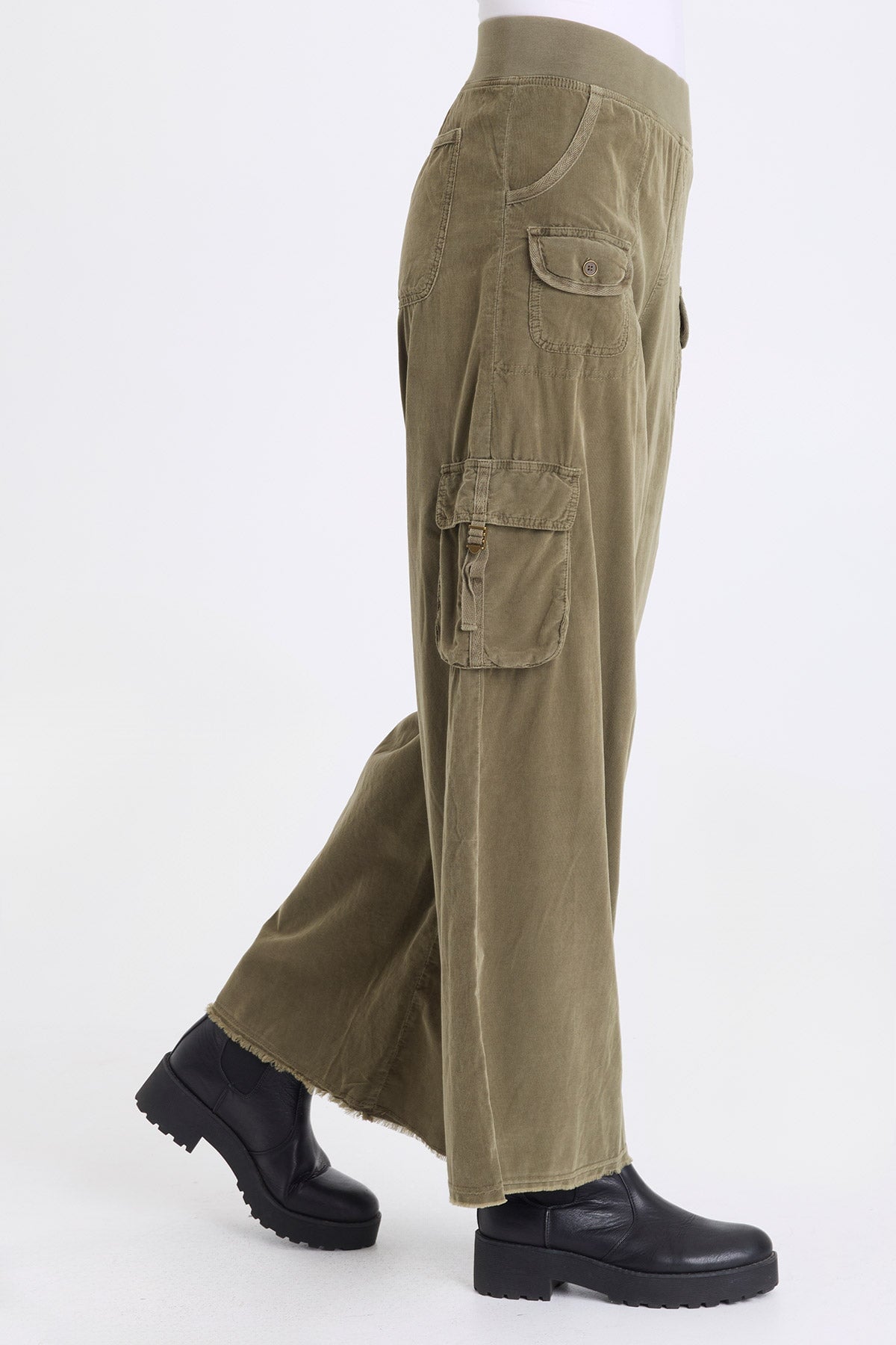 XCVI Nolyn Corduroy Wide Leg Cargo Pant 