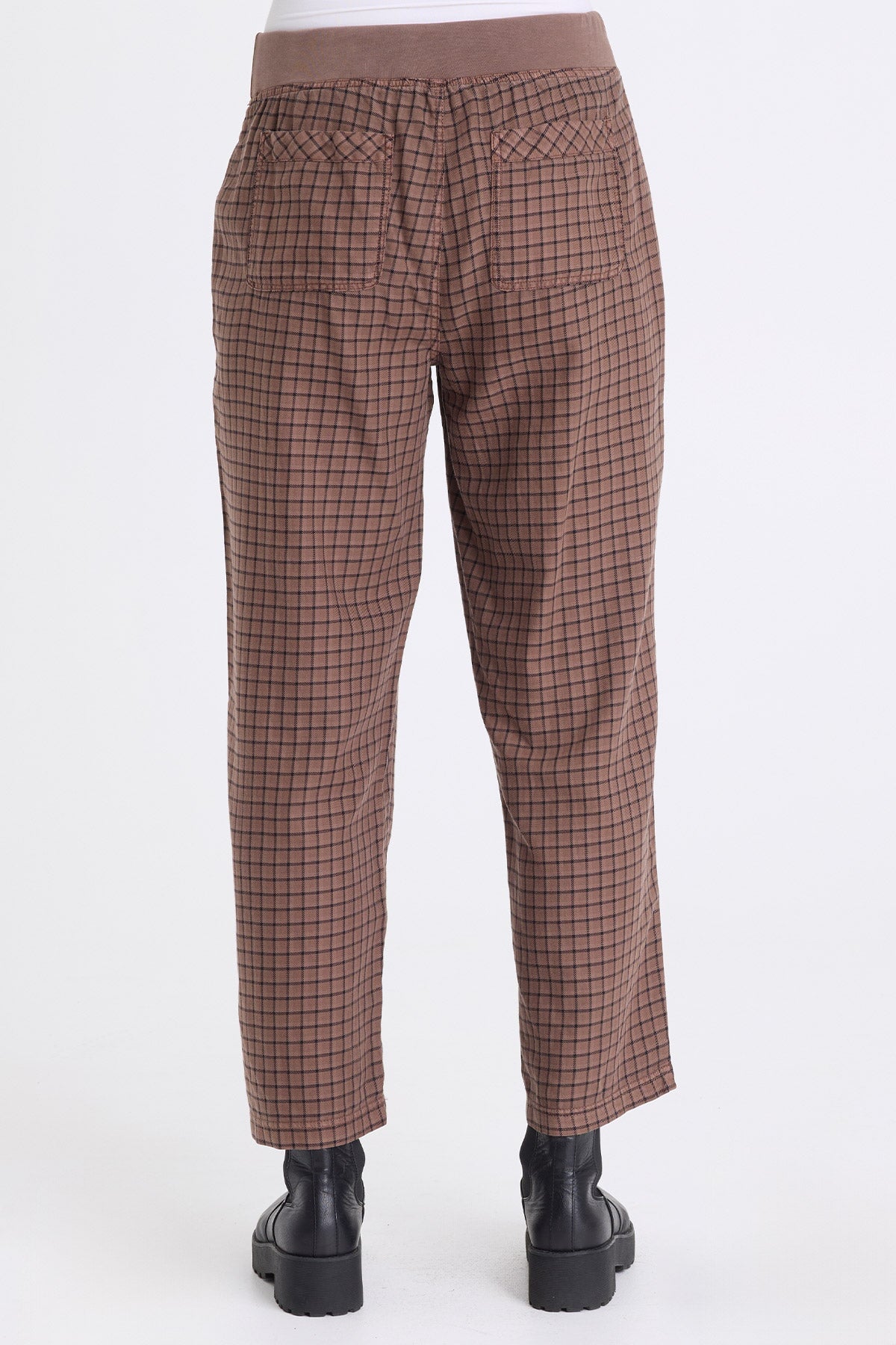 XCVI Amun Plaid Tapered Pant 