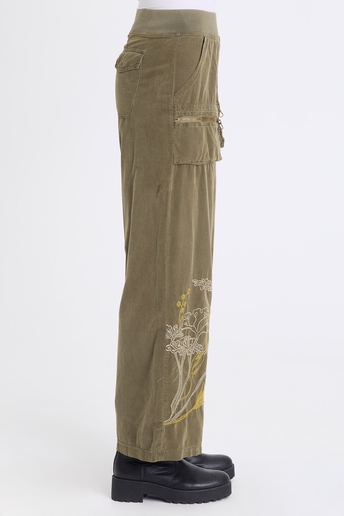 XCVI Aleks Embroidered Corduroy Pant 