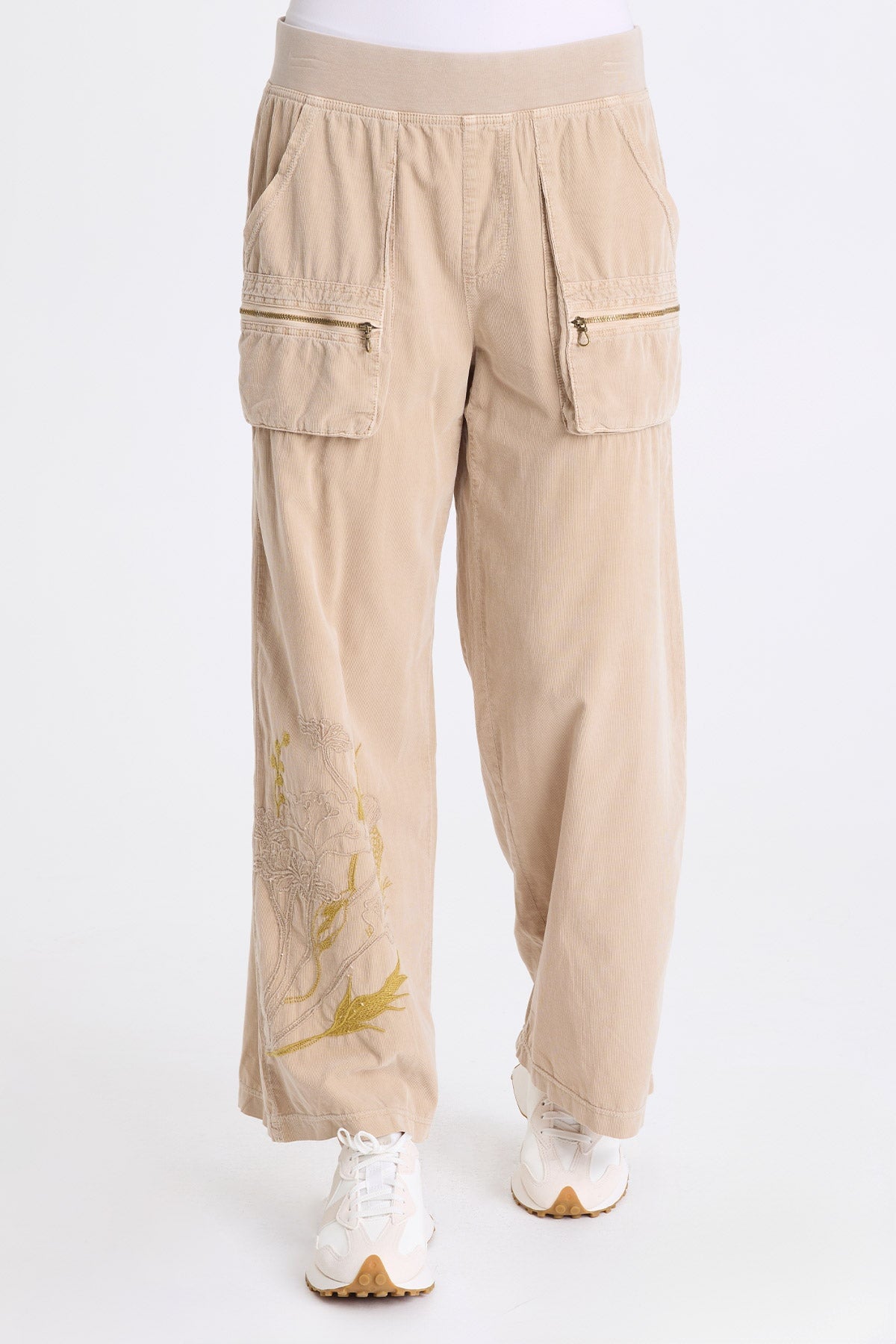 XCVI Aleks Embroidered Corduroy Pant 