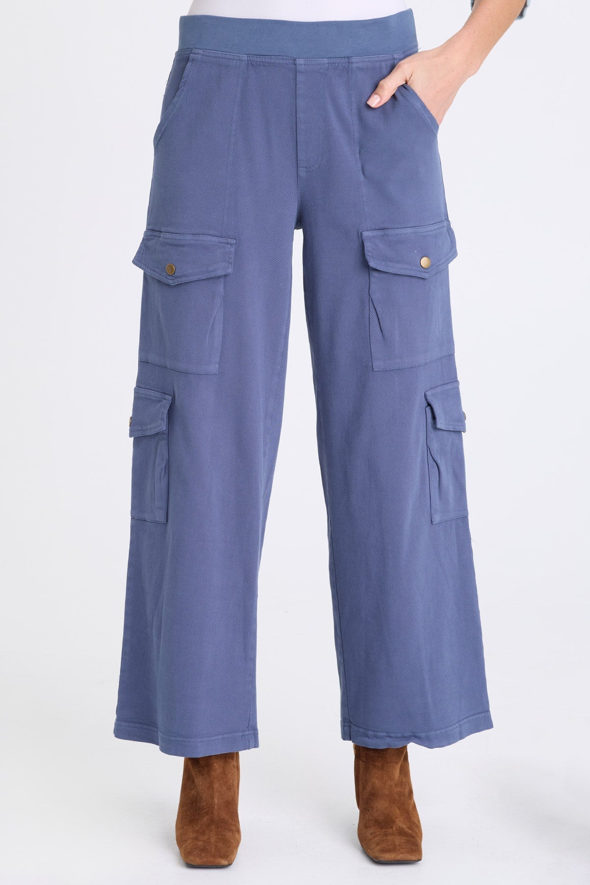 XCVI Romulus Twill Wide Leg Cargo Pant 