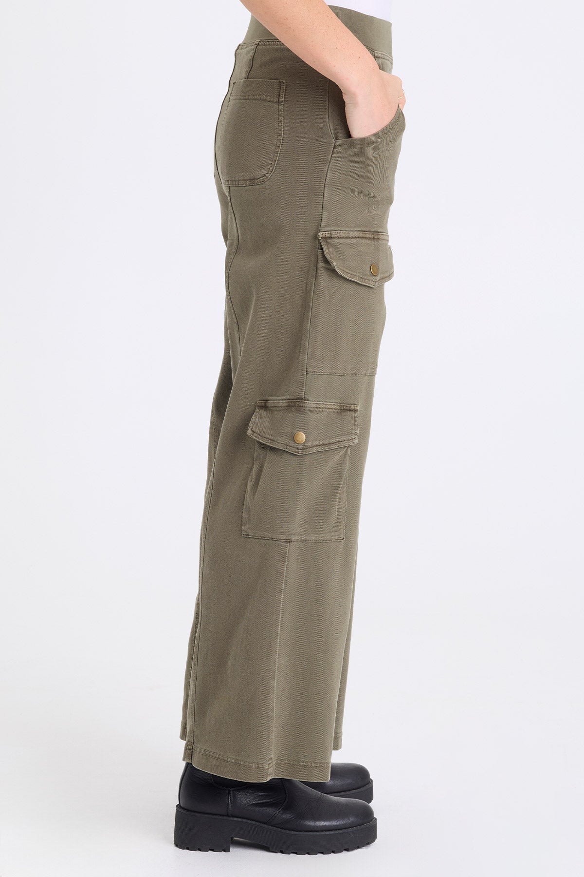 XCVI Romulus Twill Wide Leg Cargo Pant 