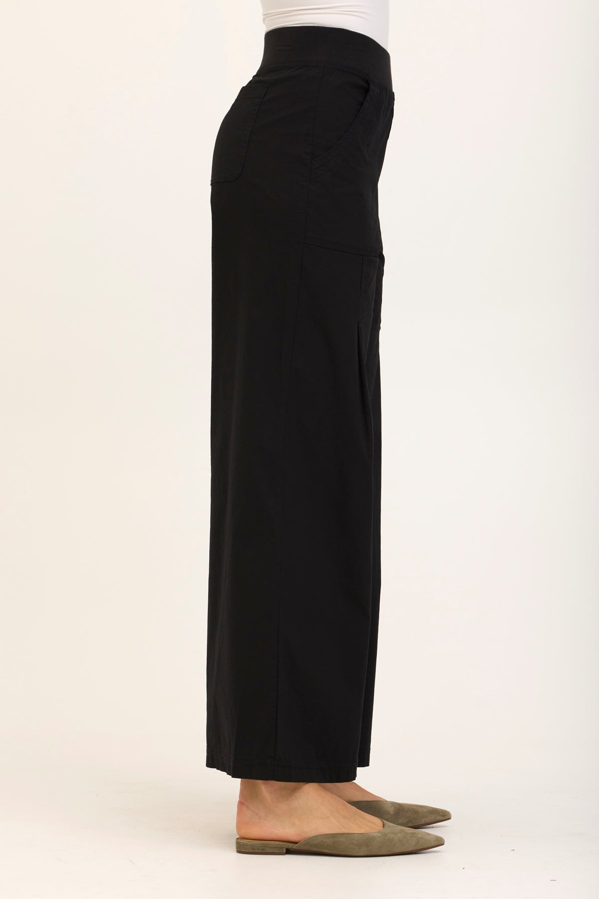 Wearables Core Dacia Stretch Poplin Wide Leg Pull-On Pant