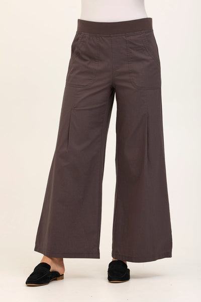 Cruciani コットン50 Wearables Core Dacia Stretch Poplin Wide Leg Pull-On Pant