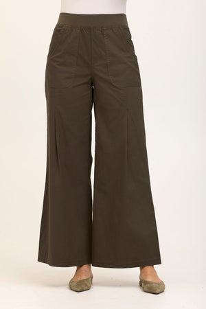 Wearables Core Dacia Stretch Poplin Wide Leg Pull-On Pant