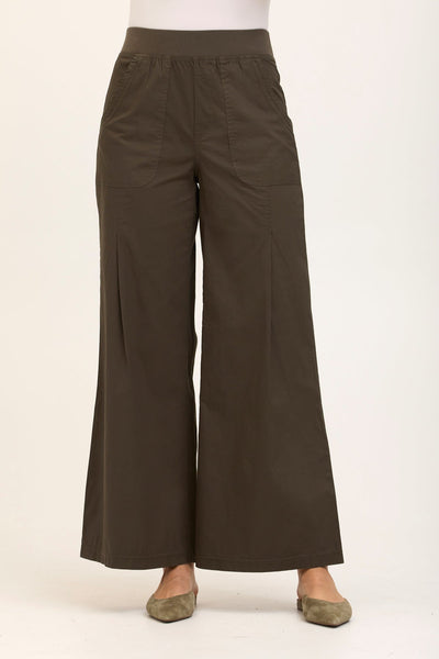 W double polyester pants OVY KAJA ディッキーズ Wearables Core Dacia Stretch Poplin Wide Leg Pull-On Pant