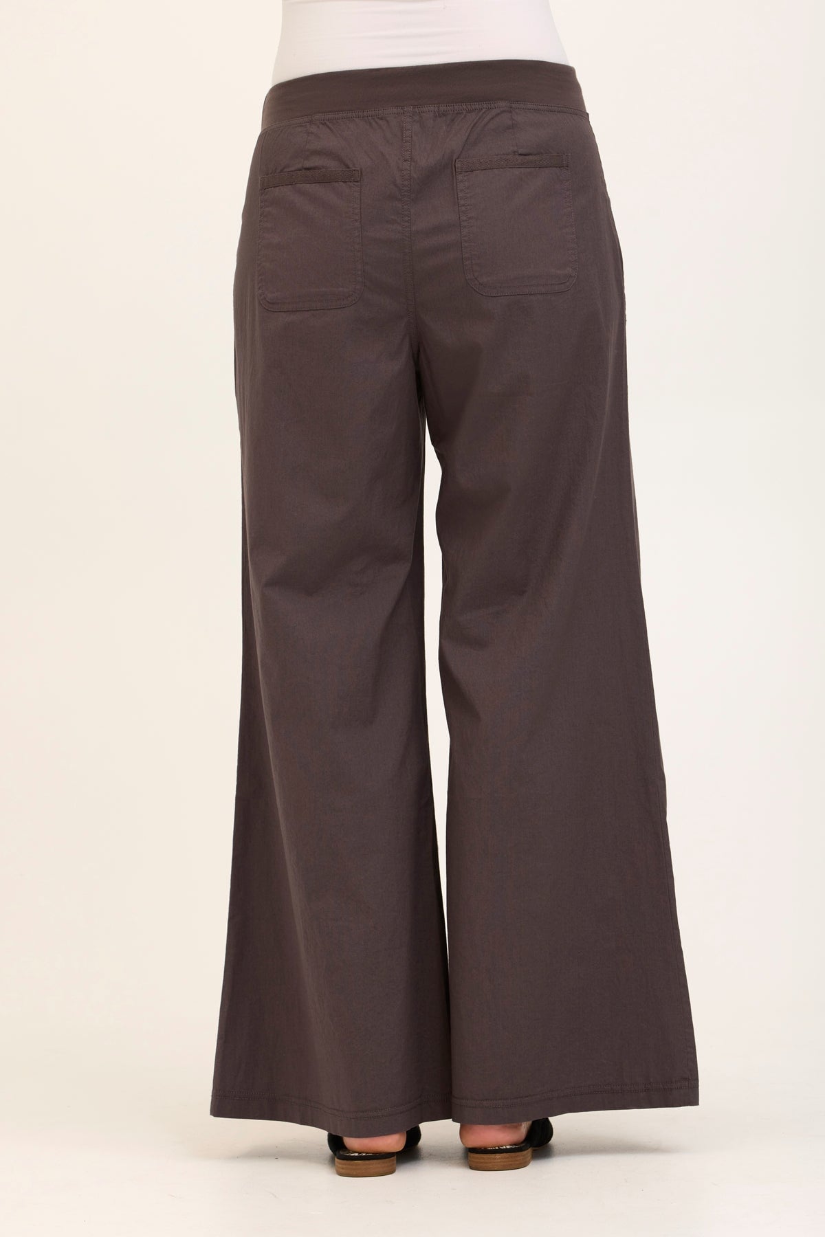 Wearables Core Zorba Stretch Poplin Box-Pleat Wide-Leg Pant