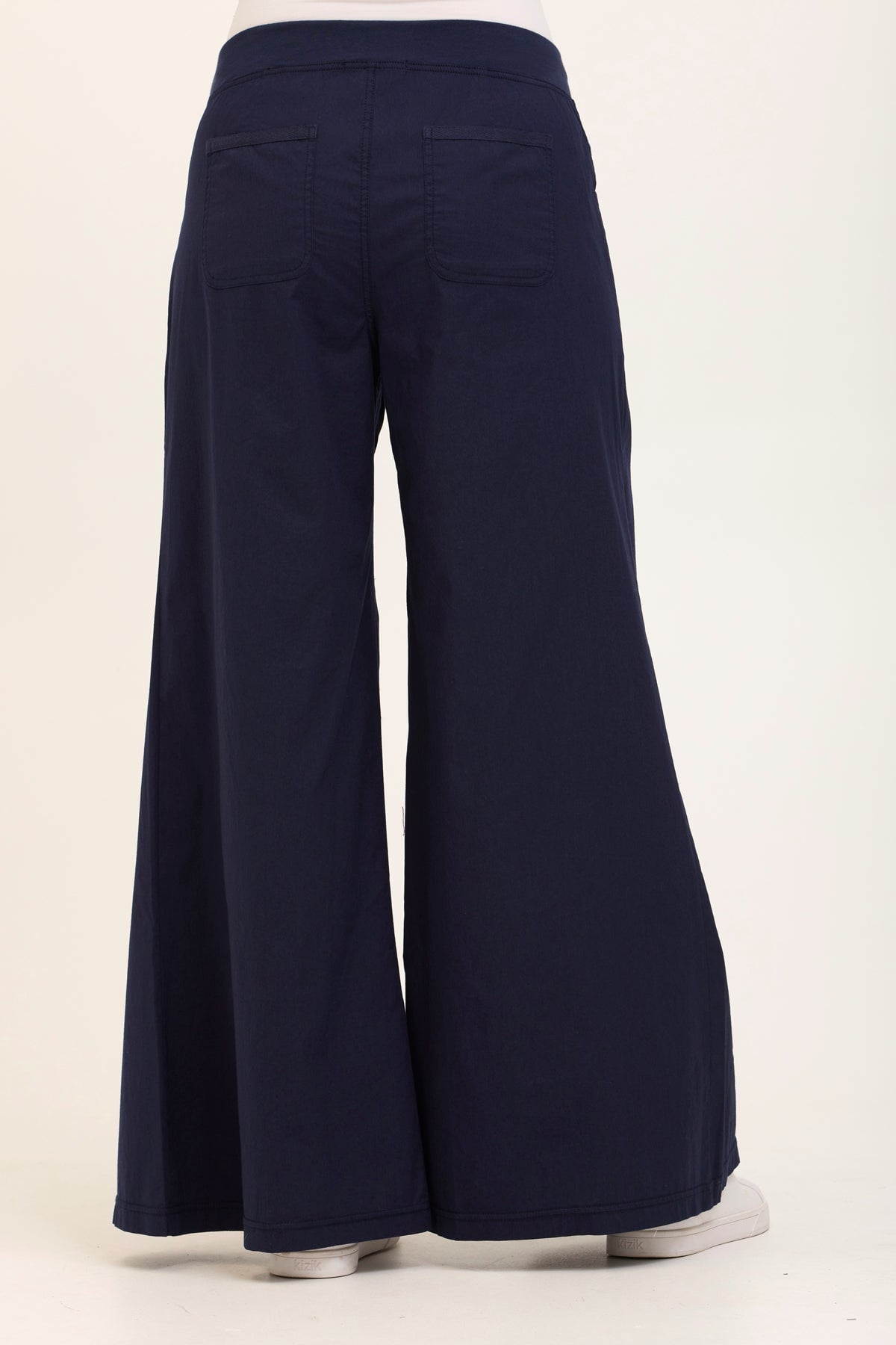 Wearables Core Zorba Stretch Poplin Box-Pleat Wide-Leg Pant