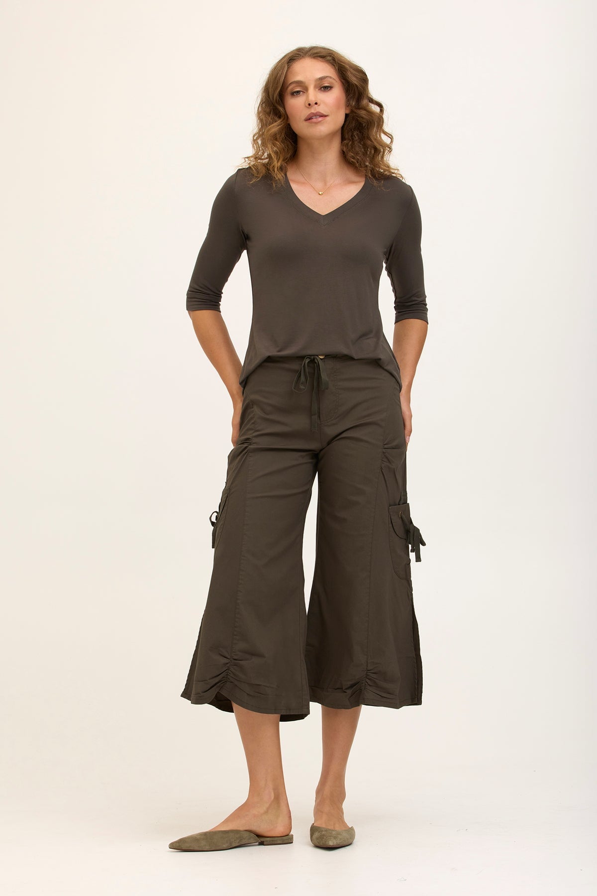 Core by XCVI Cargo Gaucho Crop 