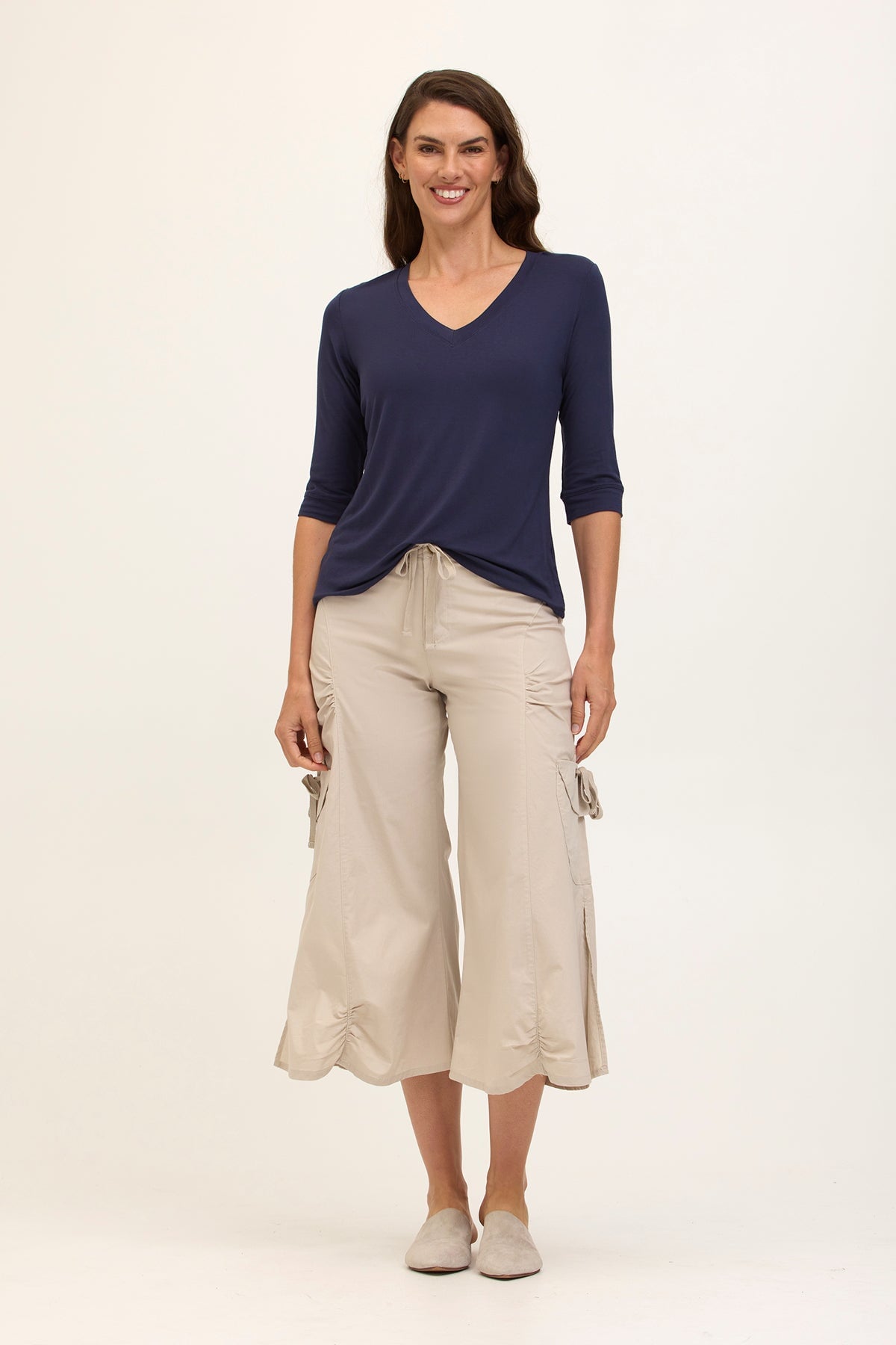 Core by XCVI Cargo Gaucho Crop 