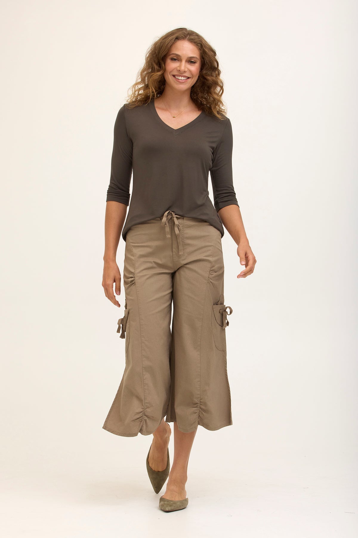 Core by XCVI Cargo Gaucho Crop 