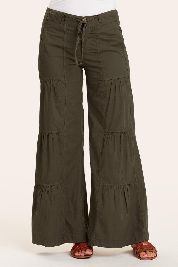 Relaxing Mary Wide Leg Pant Olive