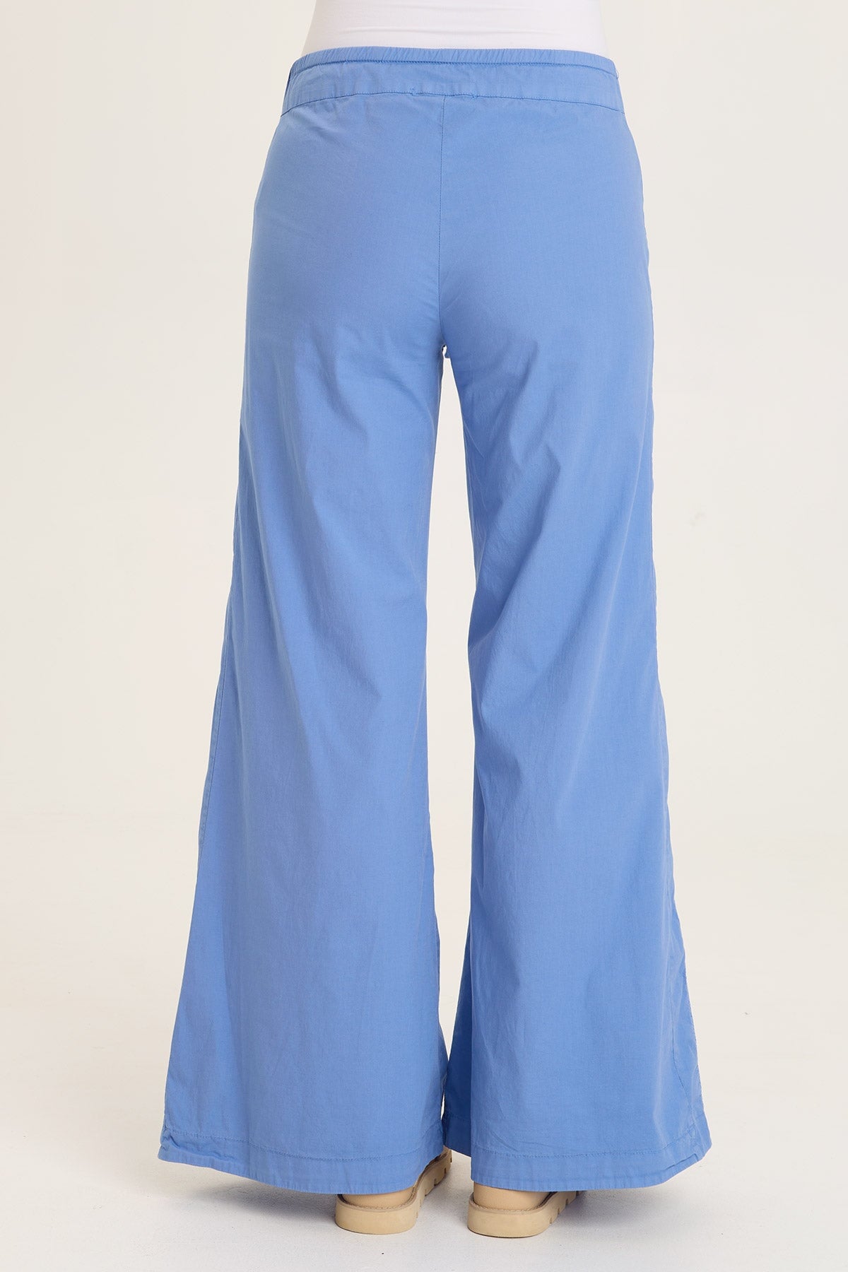 Wearables Tiered Wide Leg Drawstring Flare Ruched Pant 