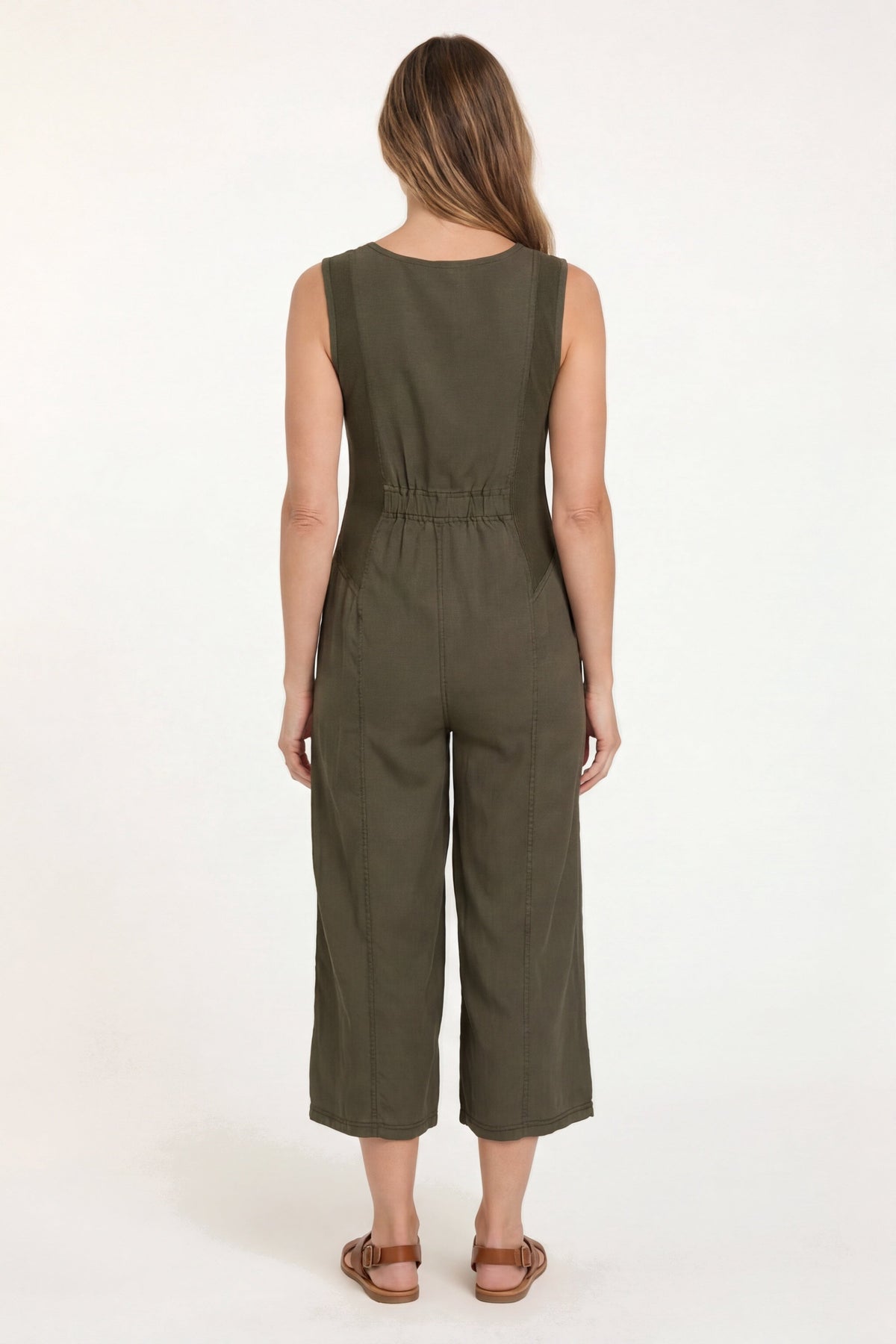 XCVI Soft Twill Macgowan Wide Leg Cargo Jumpsuit 