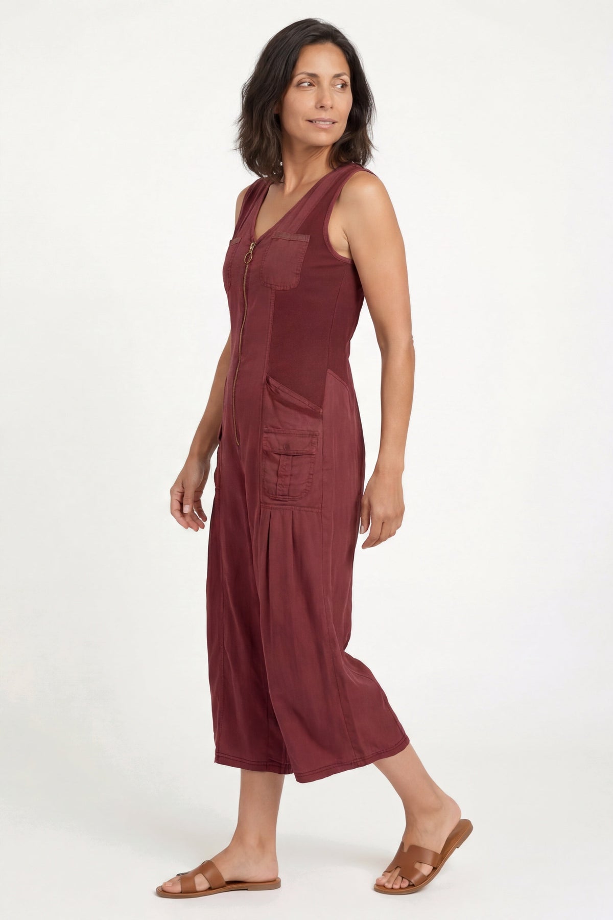 XCVI Soft Twill Macgowan Wide Leg Cargo Jumpsuit 