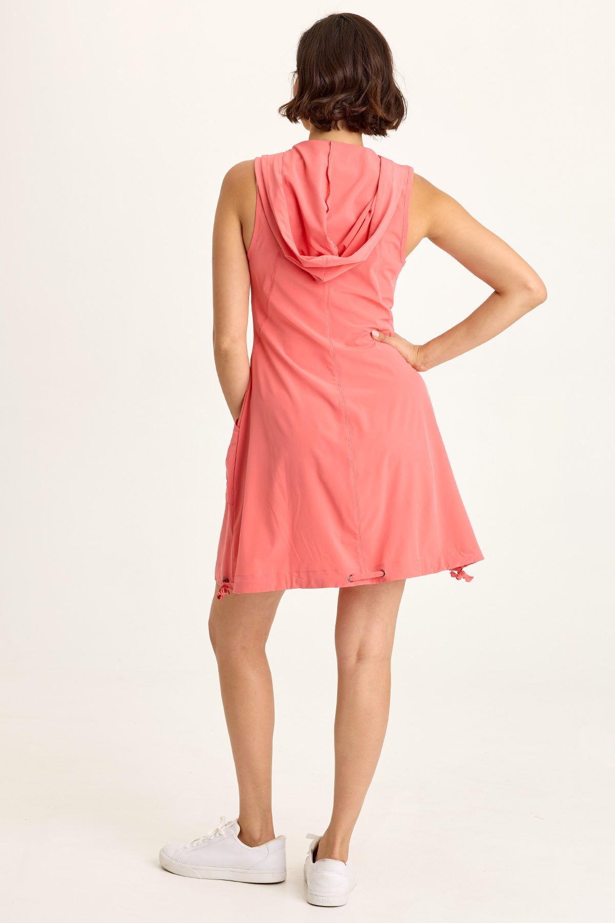 Wearables Sumi Active Whisper Stretch Hooded Cargo Mini Dress 