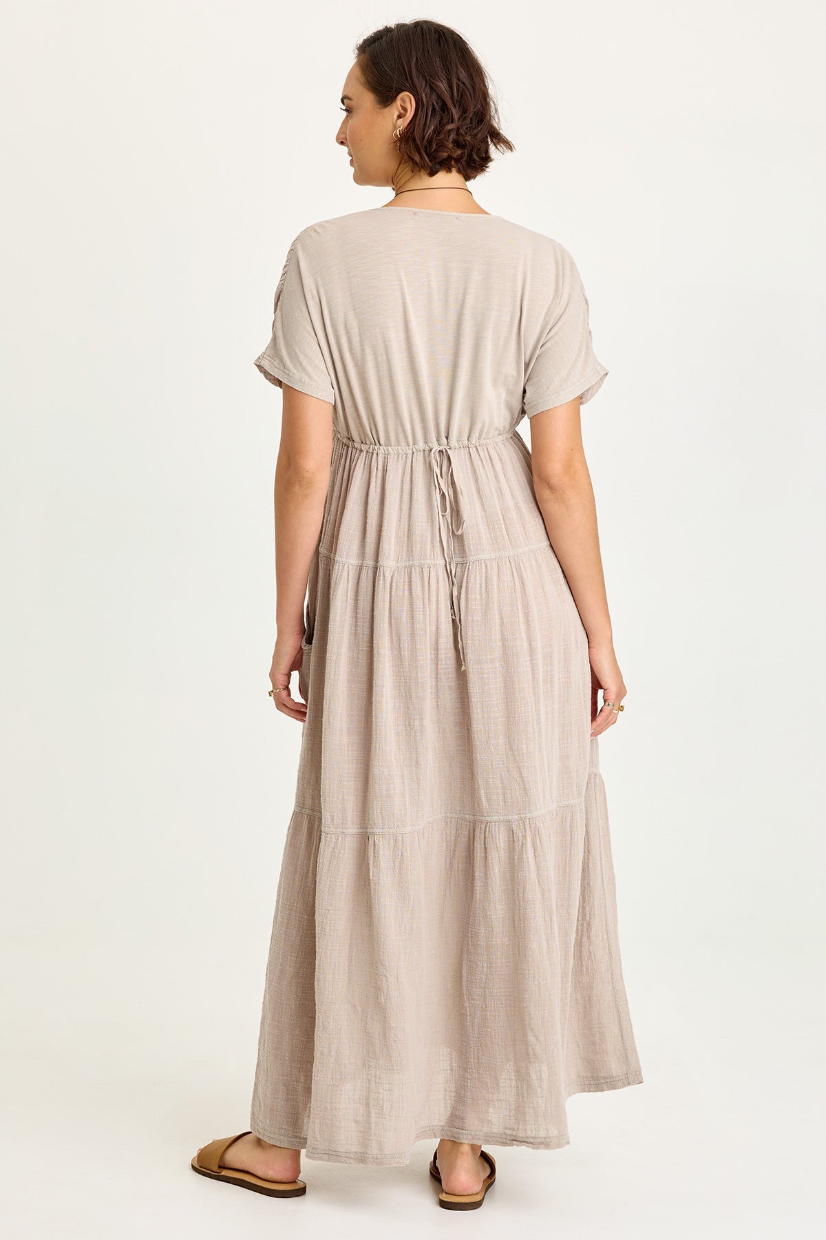 Wearables Ignatz Gauze Tiered V-Neck Dress 
