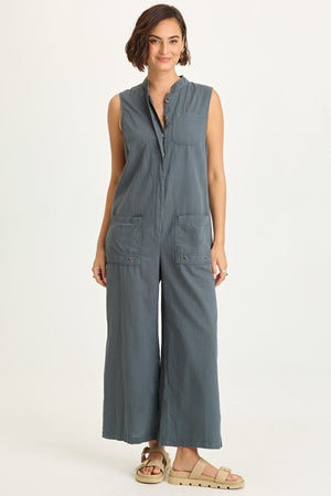 Wearables Tawnie Cotton Linen Button-Up Relaxed Fit Sleeveless