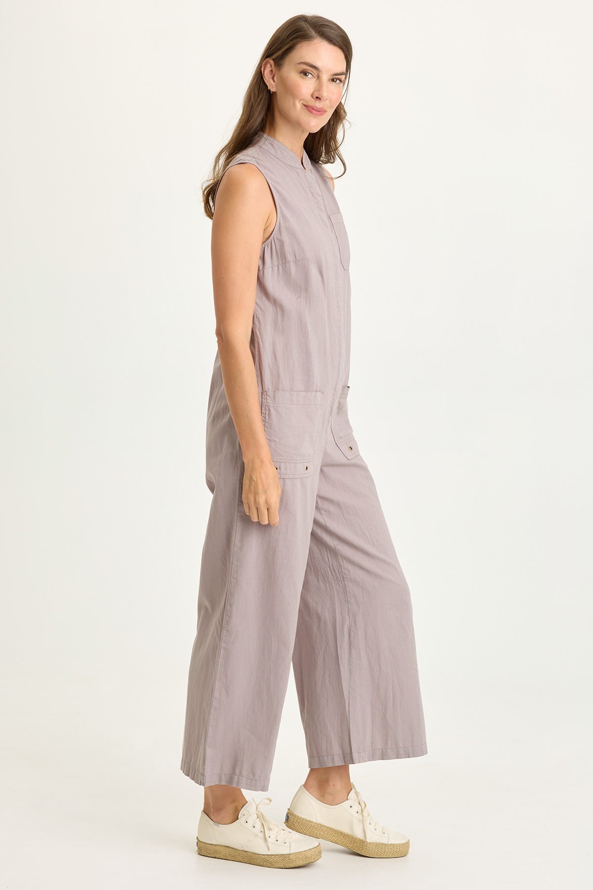 Wearables Tawnie Linen Button-Up Jumpsuit 