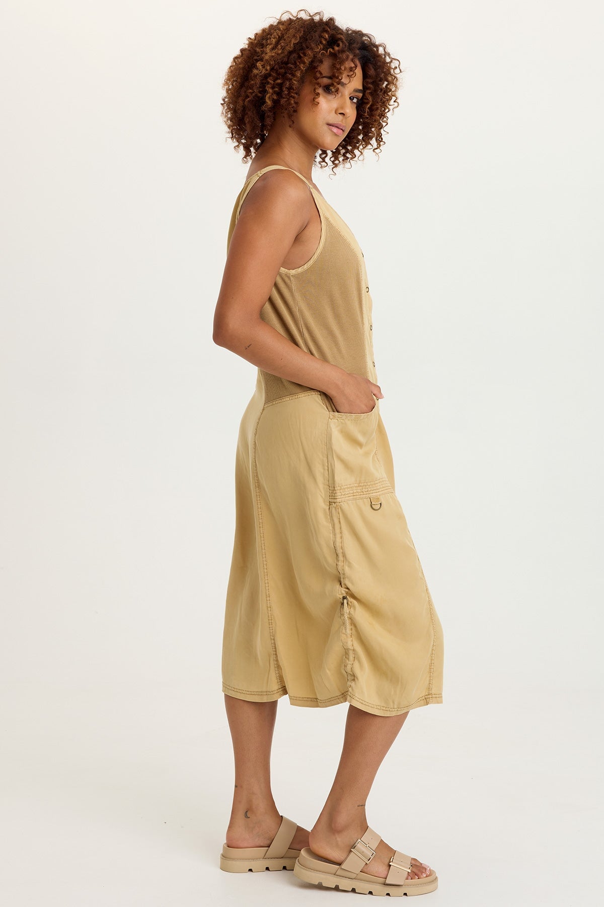 XCVI Edsel Twill Snap-Up Dress 