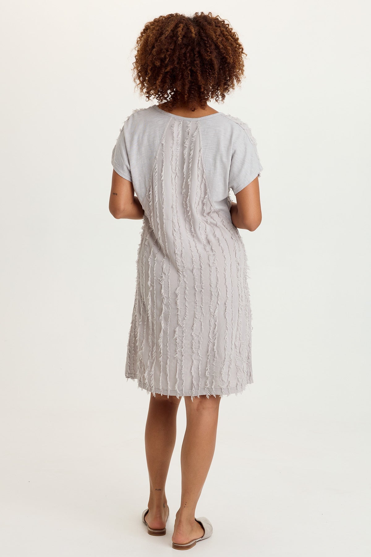 XCVI Kenyon Stripe Voile V-Neck Dress 