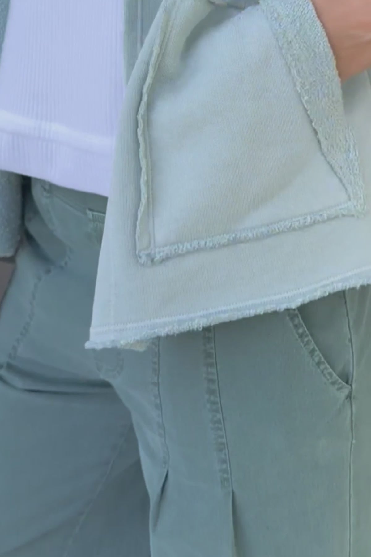 XCVI Erwin Side Pleats Wide Leg Cargo Pant