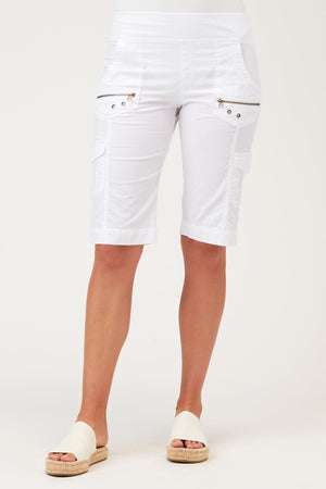 Zola Bermuda Short in White – XCVI